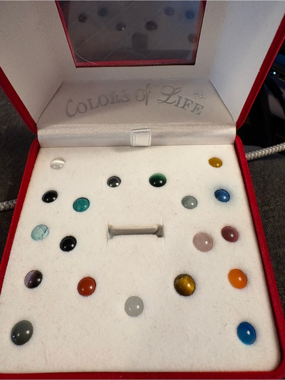 925 colors of life 20 stone Orb Ring - Picture 3 of 7